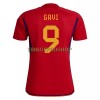 Original Fußballtrikot Spanien GAVI 9 Heimtrikot WM 2022 Für Damen